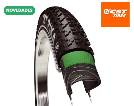 Neumatico CST PIKA GRAVEL, 700x38C Tubeless Dual Compound,60 TPI Black